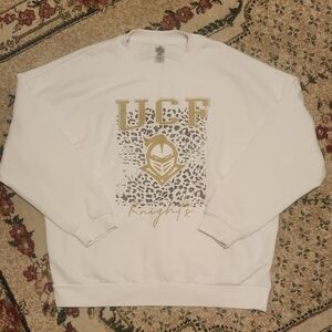 UCF Knights White Over Sized Sweatshirt
